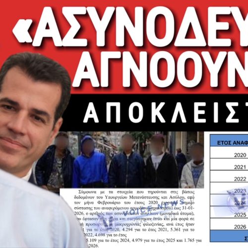 ΣΟΚ! 266 ΕΚΑΤ. ΕΥΡΩ ΓΙΑ 30.000 «ΑΣΥΝΟΔΕΥΤΑ» ΕΔΩΣΕ Ο ΜΗΤΣΟΤΑΚΗΣ ΣΕ ΕΞΙ ΧΡΟΝΙΑ! ΑΠΟΚΛΕΙΣΤΙΚΑ ΕΓΓΡΑΦΑ