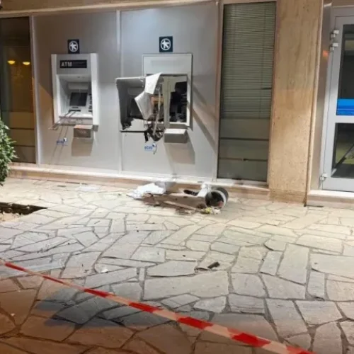Έκρηξη σε ΑΤΜ τράπεζας στην Καλαμαριά