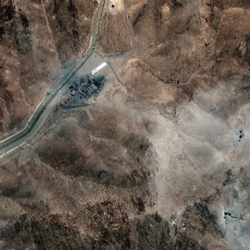 A satellite image shows new airstrike craters on the perimeter of the Fordow Fuel Enrichment Facility, amid the Iran-Israel conflict, near Qom, Iran, June 24, 2025. Maxar Technologies/Handout via REUTERS THIS IMAGE HAS BEEN SUPPLIED BY A THIRD PARTY. NO RESALES. NO ARCHIVES. MANDATORY CREDIT. DO NOT OBSCURE LOGO.