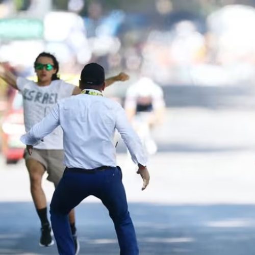 Αντι-ισραηλινή «διαδηλώτρια» συνελήφθη στον Γύρο της Γαλλίας