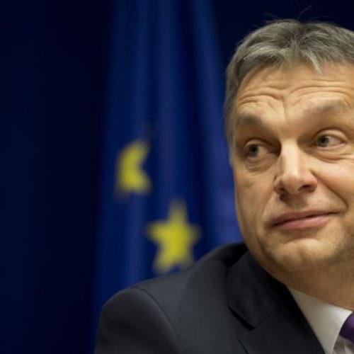 Hungary's Prime Minister Viktor Orban listens to questions during a media conference at an EU summit in Brussels on Thursday, March 14, 2013. European Union heads of state and government meet for a two-day summit, beginning Thursday, to discuss the current financial crisis. (AP Photo/Geert Vanden Wijngaert)