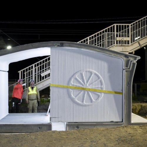 Ιαπωνικές εταιρείες κατασκευάζουν 3D εκτυπωμένο σιδηροδρομικό σταθμό σε μια εβδομάδα