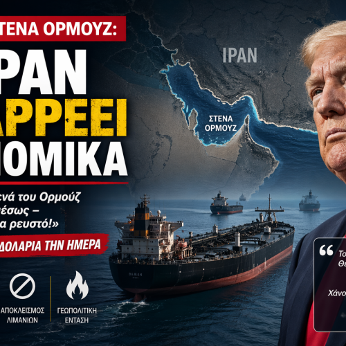 Τραμπ για Στενά Ορμούζ: «Το Ιράν καταρρέει – χάνει $500 εκατ. την ημέρα»