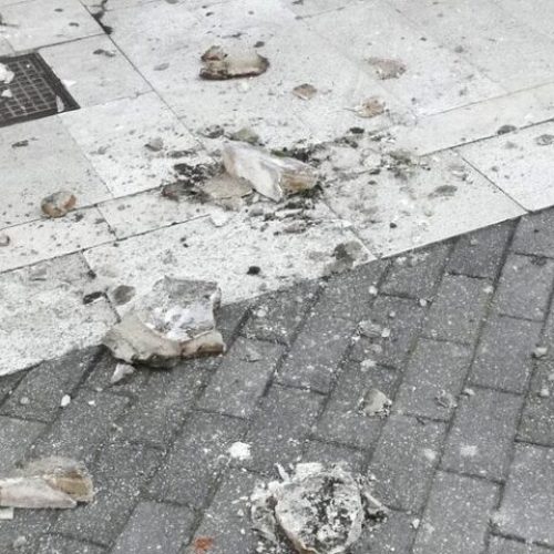 Σοβάδες πέφτουν ξανά στην Πάτρα – Δεύτερο περιστατικό σήμερα
