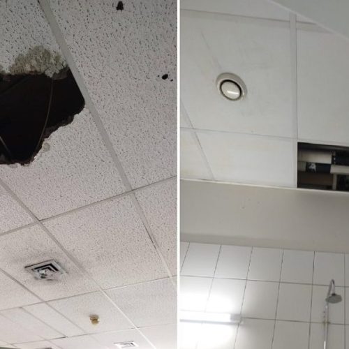 Θριάσιο: Επεσε τμήμα οροφής σε θάλαμο ασθενών στην ψυχιατρική κλινική