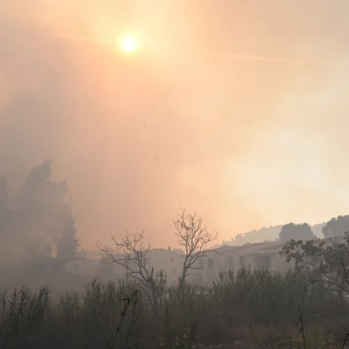Μέχρι τη Λάρισα έφθασε ο καπνός από την πυρκαγιά στη Χαλκιδική – Δορυφορικές εικόνες