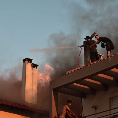 Πυρκαγιά στον Άγιο Στέφανο στη περιοχή Δροσοπηγή στις Αφίδνες.  Σάββατο 26 Ιουλίου 2025   (ΚΩΣΤΑΣ ΤΖΟΥΜΑΣ/EUROKINISSI)