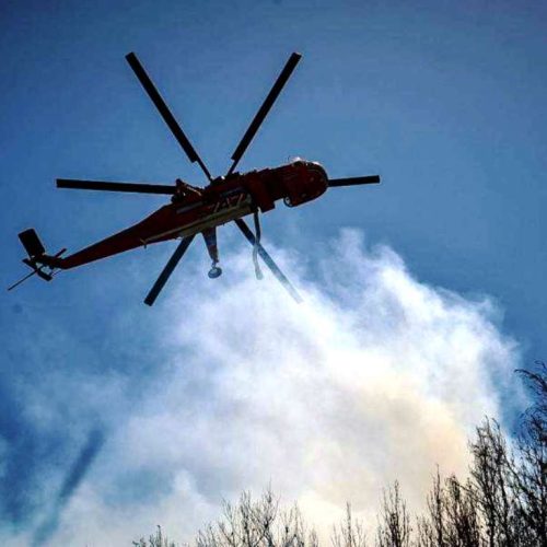 Φωτιά σε αγροτοδασική έκταση στην Οινούσσα Σερρών -Ήχησε το 112 για εκκένωση