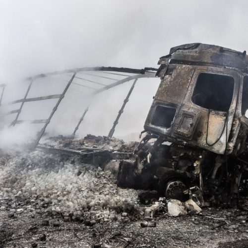 «Έκαψαν» οι κάμερες τον Ουκρανό οδηγό για το τροχαίο στην Εγνατία