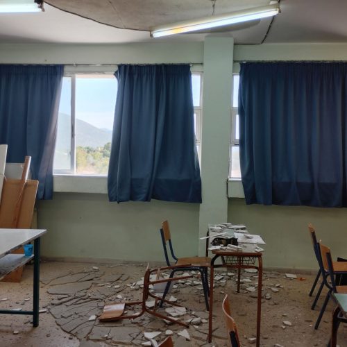 Κλειστό σήμερα το Γυμνάσιο Βασιλικών μετά τον τραυματισμό μαθητή από πτώση σοβά σε αίθουσα
