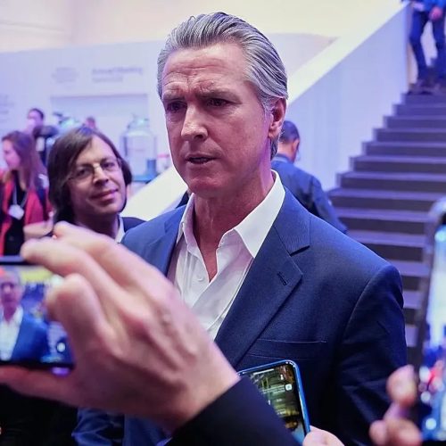 Νιούσομ από το Νταβός: «Ο Τραμπ μοιάζει με T-Rex – ή συμβιβάζεσαι ή σε καταβροχθίζει»