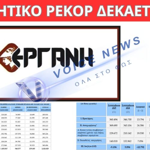 ΕΡΓΑΝΗ: ΜΑΣ ΔΟΥΛΕΥΟΥΝ!! ΑΡΝΗΤΙΚΟ ΡΕΚΟΡ ΔΕΚΑΕΤΙΑΣ!!