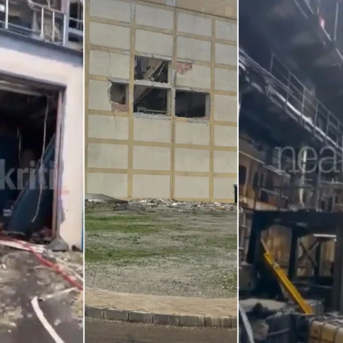 Κρήτη: Έρευνα με εισαγγελική εντολή για τα αίτια της ισχυρής έκρηξης σε χώρο εργοστασίου παραγωγής ηλεκτρικού ρεύματος στον Αθερινόλακκο