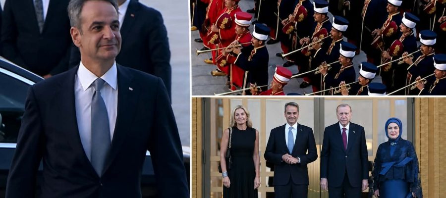 Πρόκληση Ερντογάν: Με εθνικιστικό εμβατήριο υποδέχτηκε τον Κυρ. Μητσοτάκη