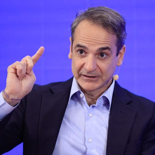 Ομιλία του Πρωθυπουργού Κυριάκου Μητσοτάκη στην εκδήλωση για την παρουσίαση της Εθνικής Στρατηγικής Προστασίας των Ανηλίκων από τον Εθισμό στο Διαδίκτυο, στο Ωδείο Αθηνών. Δευτέρα 30 Δεκεμβρίου 2024  (ΓΙΩΡΓΟΣ ΚΟΝΤΑΡΙΝΗΣ/ΕUROKINISSI)