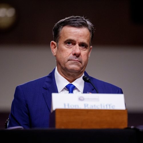 WASHINGTON, DC - JANUARY 15: U.S. President-elect Donald Trump's nominee for CIA Director John Ratcliffe appears for a Senate Intelligence confirmation hearing on Capitol Hill on January 15, 2025 in Washington, DC. Ratcliffe, a former conservative congressman from Texas, served as Director of National Intelligence during Trump's first term. (Photo by Andrew Harnik/Getty Images)
