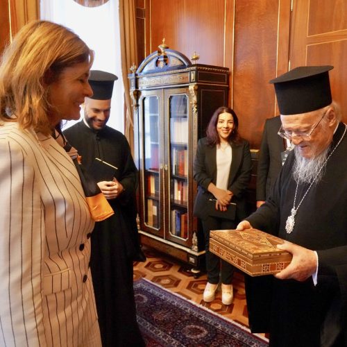 Συνάντηση του Οικουμενικού Πατριάρχη με την υπουργό Κοινωνικών Υποθέσεων της Συρίας