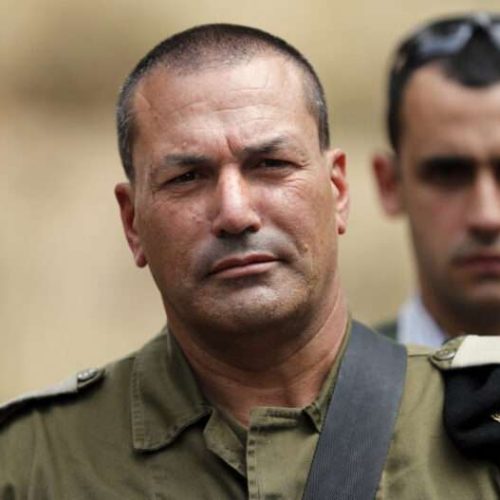 (FILES) Israeli army major general Eyal Zamir, head of the southern command, looks on as he stands near the Israel-Gaza border in the southern kibbutz of Nahal Oz on April 20, 2018. Israel's Prime Minister Benjamin Netanyahu on February 1, 2025, appointed Zamir as the country's new army chief after the top commander resigned the previous month, taking reponsibility for failing to stop the Palestinian militant attack on October 7, 2023. (Photo by THOMAS COEX / AFP)