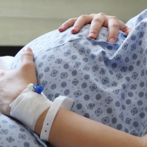 First moments with the baby and the excitement of being a family or parents