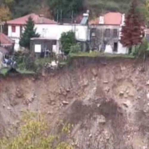 Κατολίσθηση–Σοκ στα Τζουμέρκα: Η κακοκαιρία έφερε τη γη… λίγα μέτρα από τα σπίτια