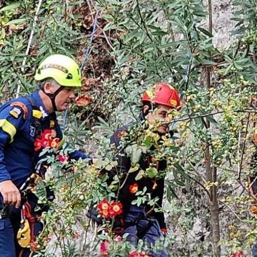 Λαμία: Αγωνιστικό αυτοκίνητο έπεσε στον γκρεμό