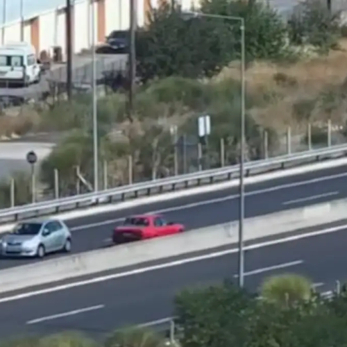ΣΟΚ – Αυτοκίνητο κινήθηκε ανάποδα στην Εθνική Οδό