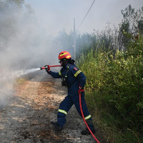 Φωτιά τώρα και στην Αγορά Δράμας