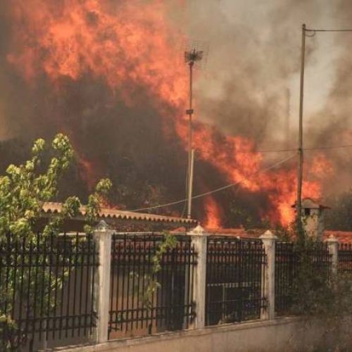 ΠΥΡΙΝΗ «ΚΟΛΑΣΗ» στην Παλαιά Φώκαια – ΚΑΗΚΑΝ σπίτια – Δεκάδες «ΑΠΕΓΚΛΩΒΙΣΜΟΙ» – Μηνύματα 112 για «εκκενώσεις»