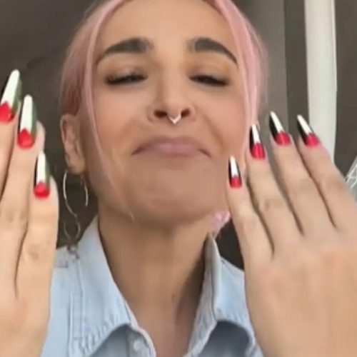 Γιάννα Τερζή: Δημοσίευσε βίντεο στο TikTok με τη σημαία της Παλαιστίνης στα νύχια της