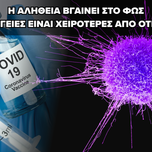 ΝΕΑ ΕΡΕΥΝΑ ΣΥΝΔΕΕΙ ΤΑ ΕΜΒΟΛΙΑ ΚΑΤΑ ΤΟΥ COVID-19 ΜΕ ΠΛΗΘΩΡΑ ΚΑΡΚΙΝΩΝ