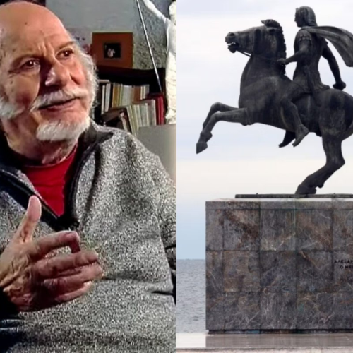 Έφυγε από τη ζωή ο Ευάγγελος Μουστάκας, ο δημιουργός του ιστορικού αγάλματος του Μεγάλου Αλεξάνδρου