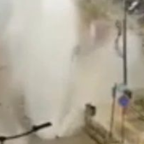 Σοβαρό εργατικό ατύχημα στην Αγίου Δημητρίου: Αγωγός έσπασε και εκτόξευσε τους εργάτες στον αέρα