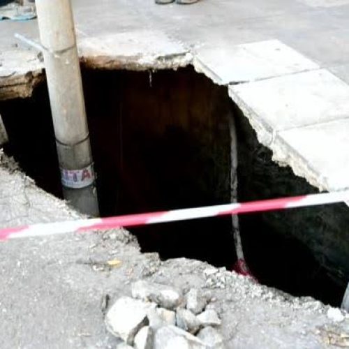 Παγκράτι: Άνοιξε ξανά η Βασιλέως Γεωργίου μετά την καθίζηση του οδοστρώματος – Αποκαταστάθηκε η κυκλοφορία