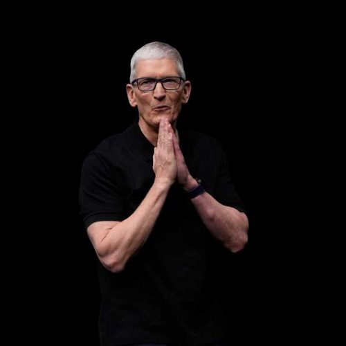 FILE - Apple CEO Tim Cook speaks on stage during an announcement of new products at Apple Park in Cupertino, Calif., Sept. 9, 2025. (AP Photo/Godofredo A. Vásquez, File)
