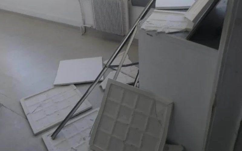 Κατέρρευσε τμήμα ψευδοροφής σε νοσοκομείο – Τραυματίστηκε ασθενής