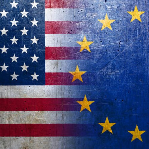 National flags on the grunge metal background