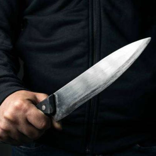 Man and knife