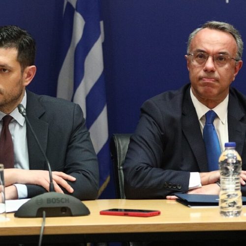 Τελετή παράδοσης - παραλαβής στο υπουργείο Μεταφορών, Σάββατο 15 Μαρτίου 2025.
(ΓΙΑΝΝΗΣ ΠΑΝΑΓΟΠΟΥΛΟΣ/EUROKINISSI)