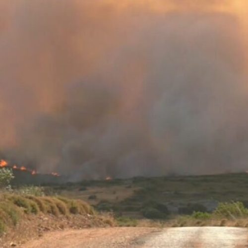 Κύθηρα στις φλόγες – Η φωτιά κατάπιε το 1/5 του νησιού