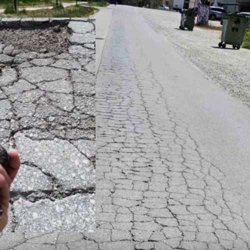 “ΕΦΙΑΛΤΗΣ” σε “ΔΡΟΜΟ” στη Λάρισα – “ΔΙΑΛΥΕΤΑΙ” σε κομμάτια το “ΟΔΟΣΤΡΩΜΑ” – Λακκούβες “ΣΚΟΤΩΣΤΡΕΣ” – ΔΕΙΤΕ ΦΩΤΟ !