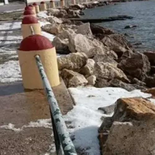 Χαλαζόπτωση ανήμερα Χριστουγέννων στη Λέρο – Λευκό τοπίο στο Λακκί