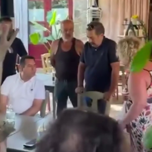 «Θερμή» υποδοχή Μηταράκη στη Χίο μετά από τις φωτιές!