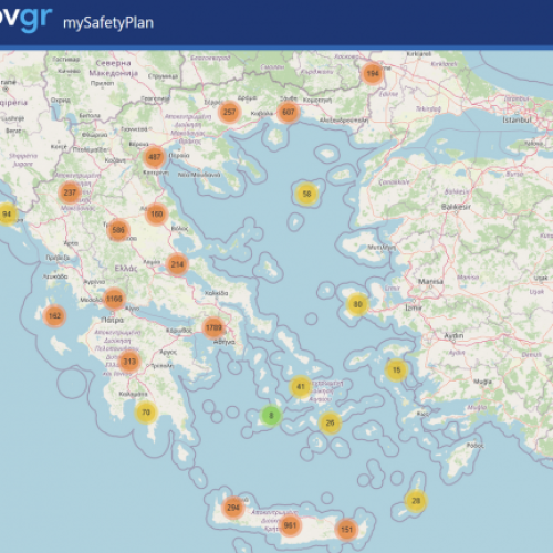 mySafetyPlan: Ο χάρτης με τα ασφαλή σημεία συγκέντρωσης στην Ελλάδα σε περίπτωση έκτακτης ανάγκης