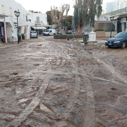 Η Πάρος σε κατάσταση έκτακτης ανάγκης μετά τις καταστροφικές πλημμύρες