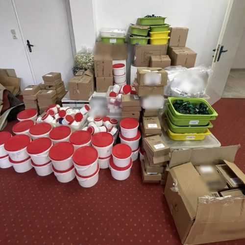 Εξαθρώθηκε κύκλωμα παράνομης παραγωγής και διακίνησης φαρμακευτικών σκευασμάτων και ουσιών ντόπινγκ (ΦΩΤΟ&ΒΙΝΤΕΟ)