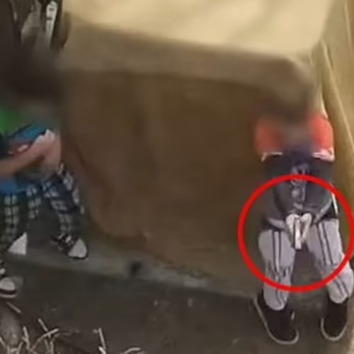 Παιδικό «παιχνίδι» με γεμάτο όπλο και οι αστυνομικοί… πυροβολούν για να τα συνετίσουν (Βίντεο)