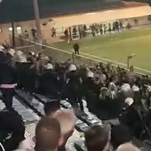ΑΓΡΙΟ ΞΥΛΟ μεταξύ οπαδών και ΜΑΤ στον τελικό του Κυπέλλου Ερασιτεχνών Αχαΐας!