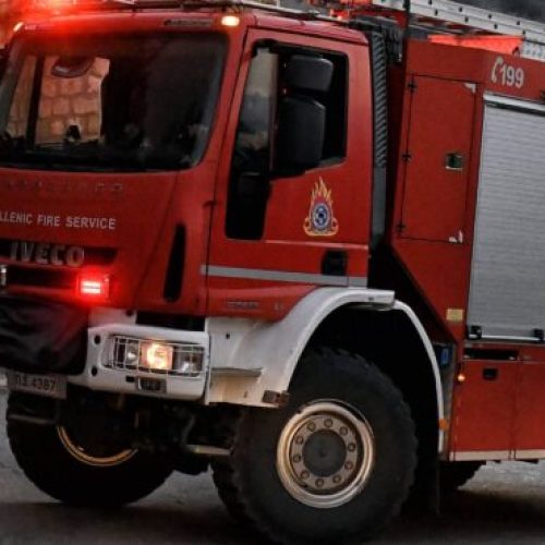 Κρήτη: Μεγάλη φωτιά στο Πεδίο Βολής στις Γούβες