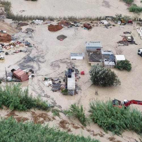 Εικόνες βιβλικής καταστροφής στην Κρήτη