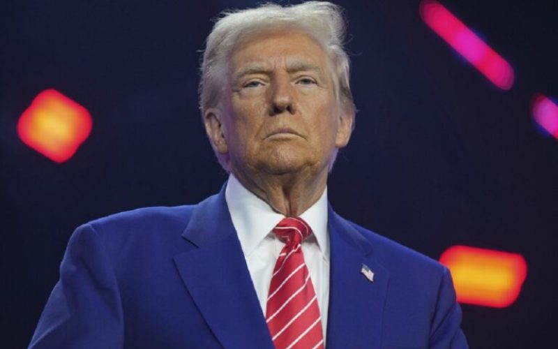 President-elect Donald Trump speaks at AmericaFest, Sunday, Dec. 22, 2024, in Phoenix. (AP Photo/Rick Scuteri)